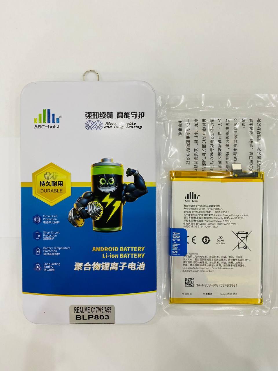 Pin Realme C17 / V3 / A53 ABC HaiSi (BLP803) — 5000 mAh