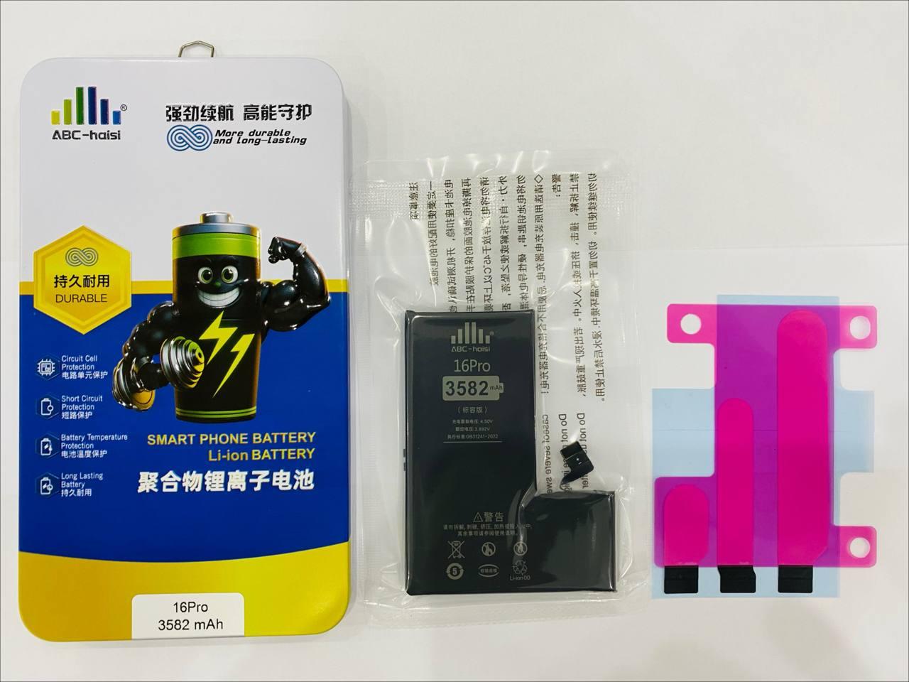 Pin iPhone 16 Pro ABC HaiSi (Tiêu chuẩn) — 3582 mAh
