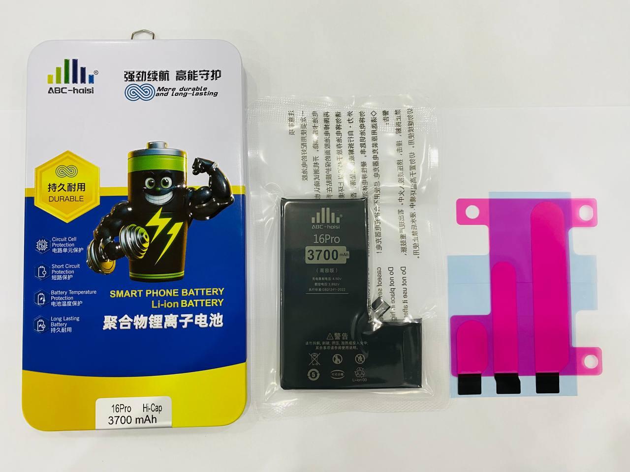 Pin iPhone 16 Pro ABC HaiSi (Hi-Cap (cao dung lượng)) — 3700 mAh